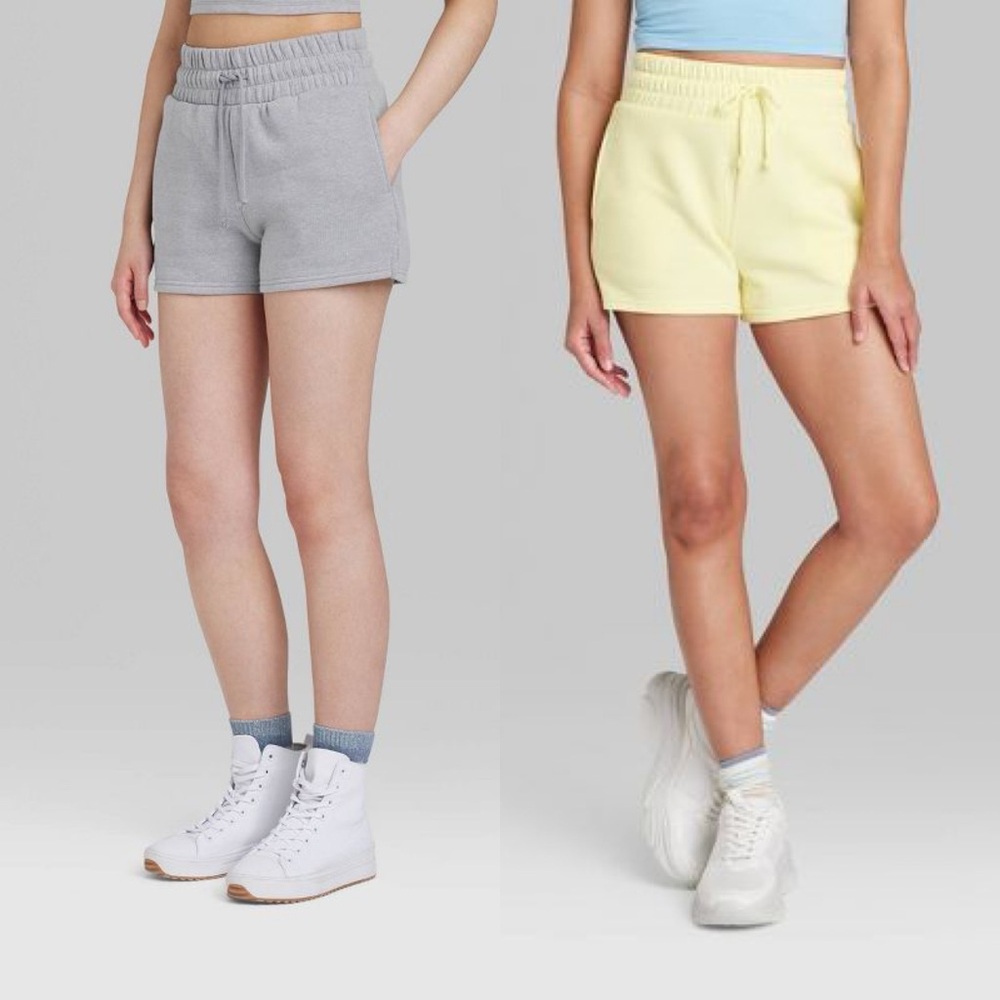 Women's Pull-On Perfect Fleece Shorts - Wild Fable™ 2pc